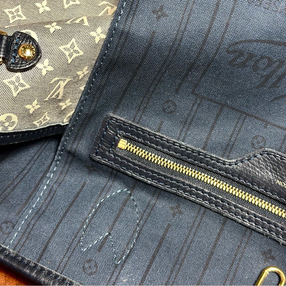 AUTHENTIC Louis Vuitton Monogram Idylle Neverfull MM Encre. - Picture 14 of 17